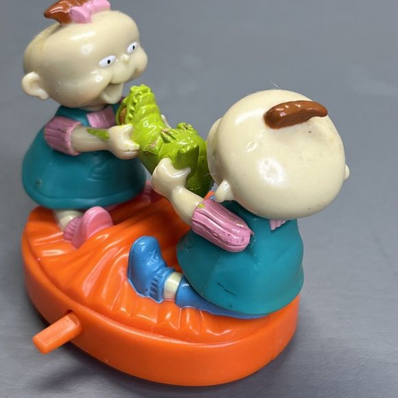 Burger King Nickelodeon Rugrats PHIL LIL With Reptar Chuckie Wind Up Toys Lot 5 - Picture 10 of 16
